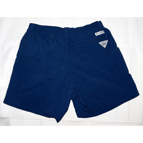 Columbia PFG Men's Lined Nylon Swim Trunks Blue Shorts Size Medium - Picture 2 of 6